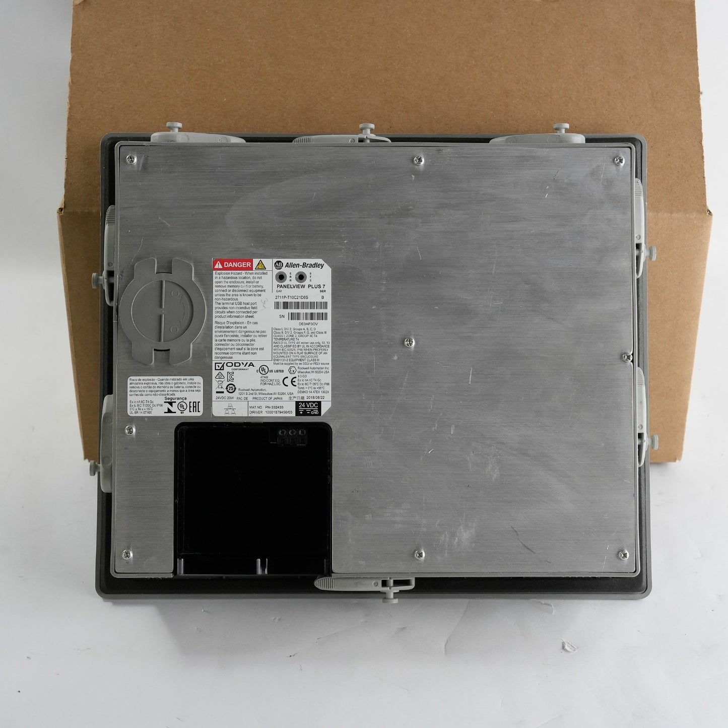 Allen Bradley 2711P-T10C21D8S /B PanelView Plus 7 10.4" Touch/Color Terminal 24V