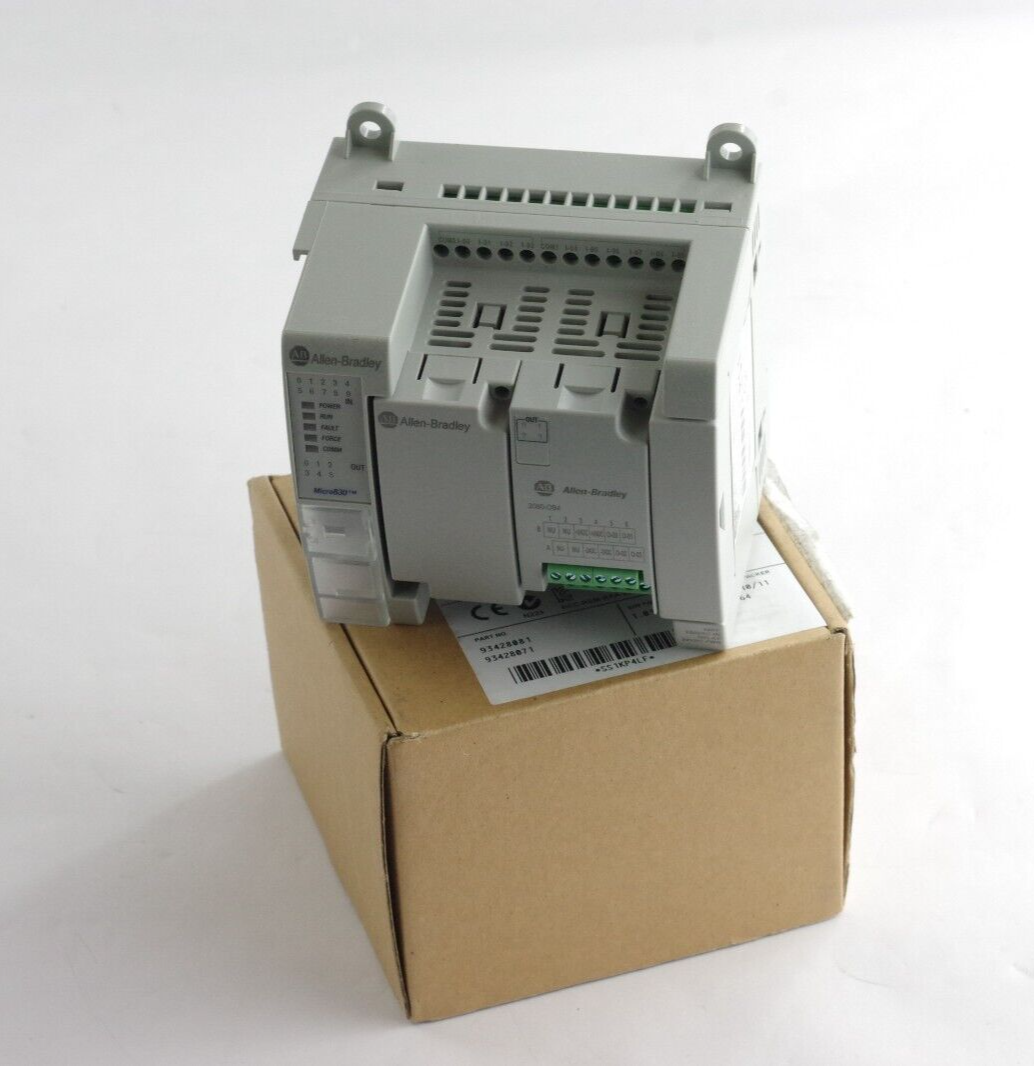Allen Bradley 2080LC3016AWB /B Micro830 Controller 2080-LC30-16AWB + OB4