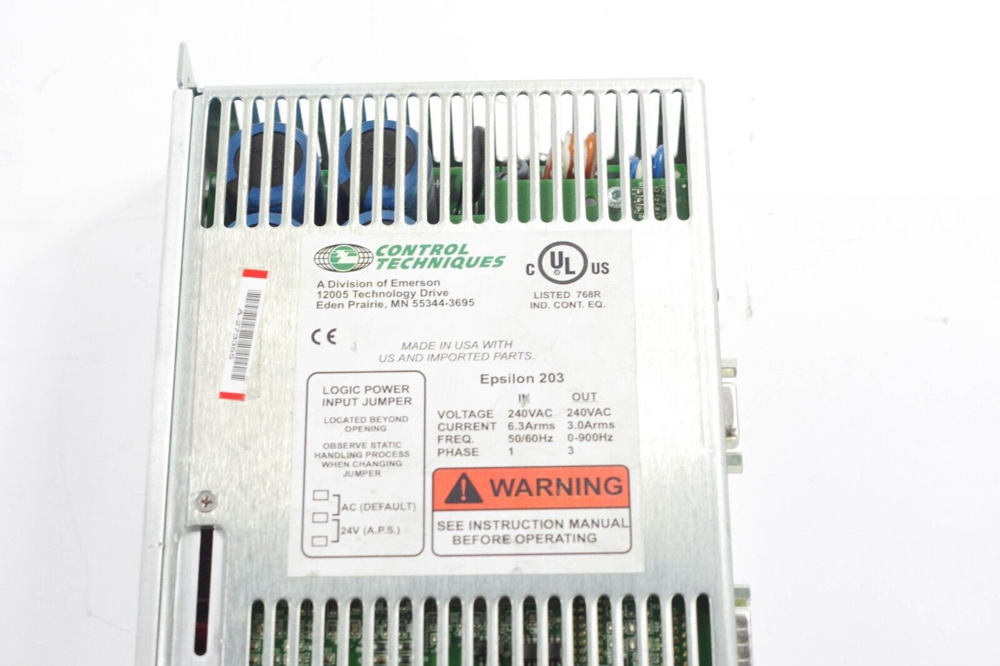 Emerson Control Techniques Epsilon EI-DN-203 / EI-DN-203-00-000 960577-01 Rev A4