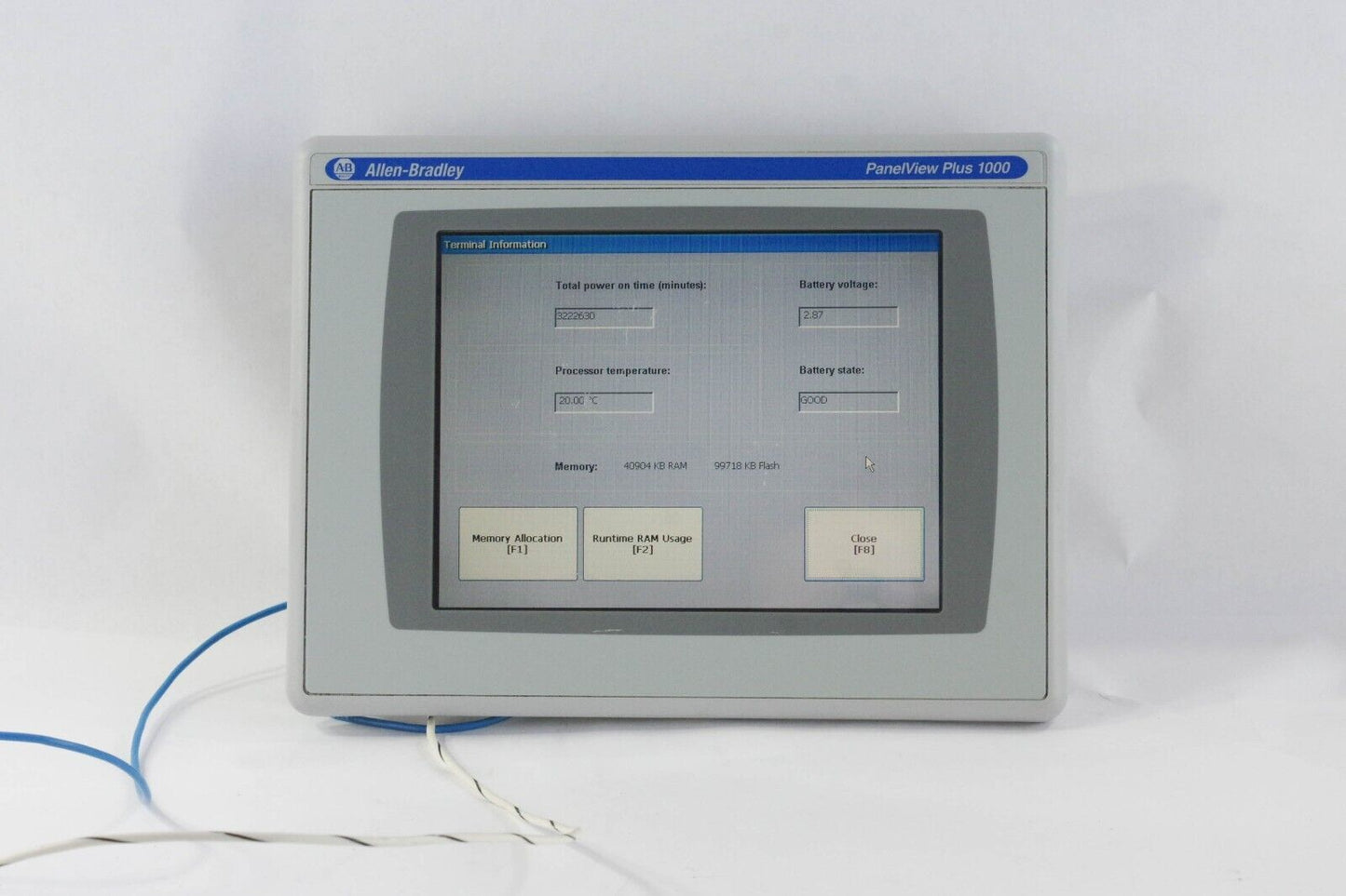 Allen Bradley 2711P-T10C4D1 Panelview Plus 1000 RDT10C /B + RP1