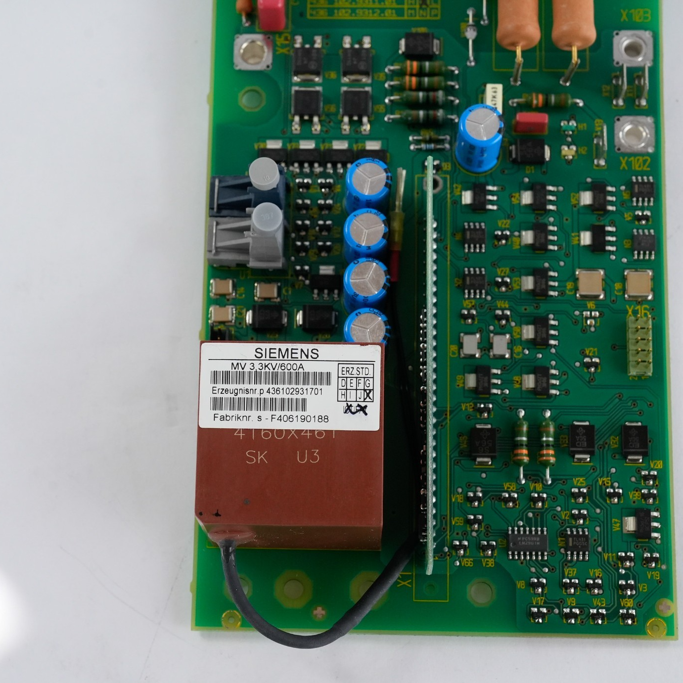 Siemens IGBT Board MV 3.3KV/600A 436102931701 436 102.9312.01 /K / 436102931201