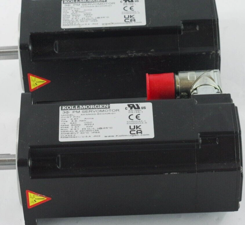 KOLLMORGEN AKM43G-EKCNR-01 / AKM43GEKCNR01 DC Servo Motor - New Surplus