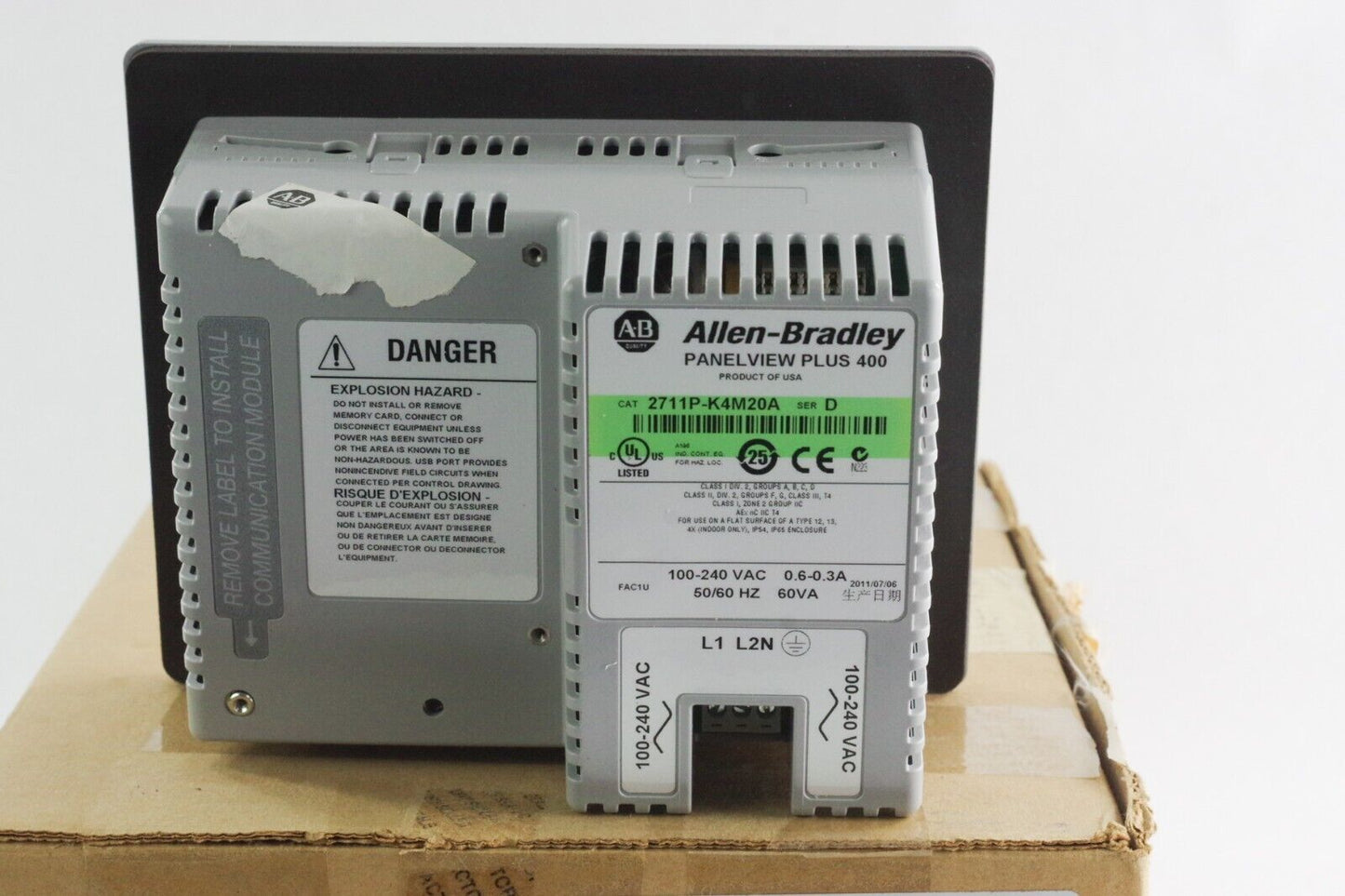 Allen Bradley 2711P-K4M20A Ser D Panelview Plus 400 - Open Box