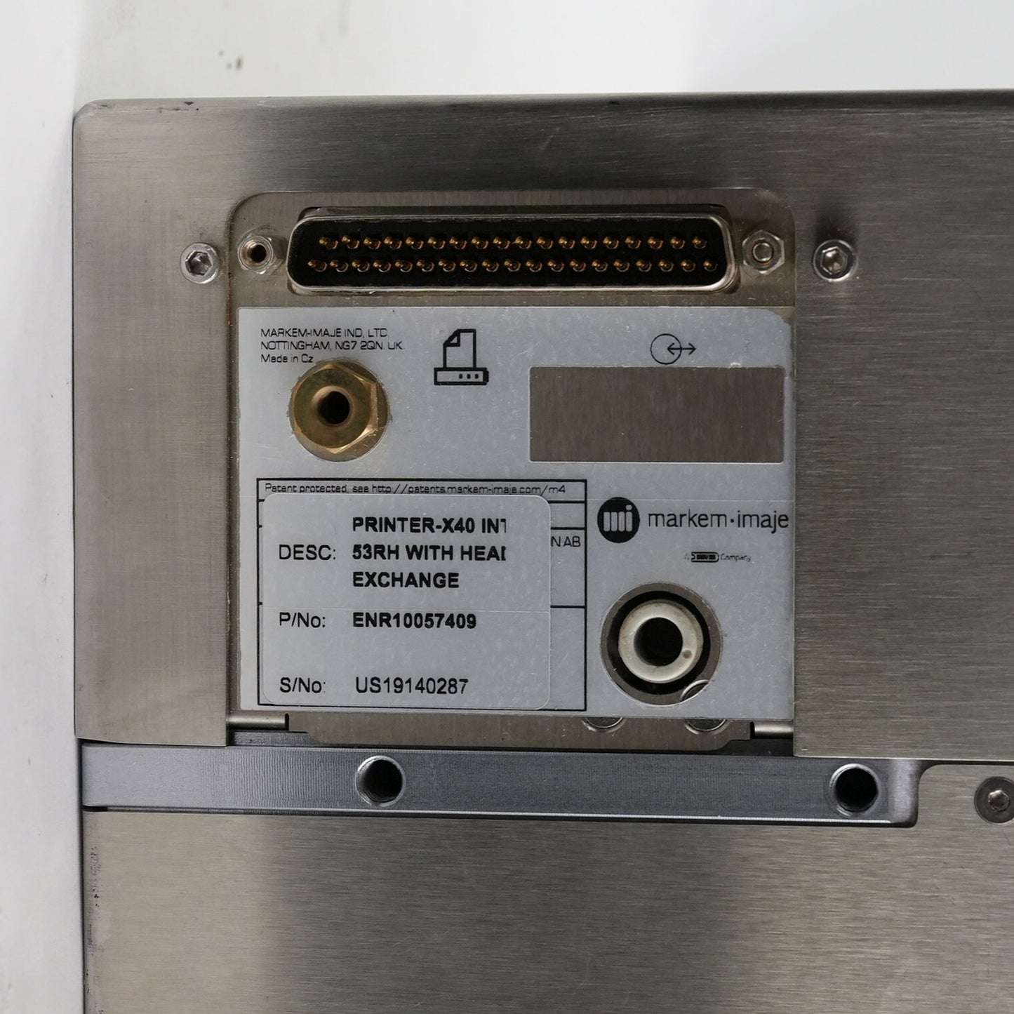 Markem Imaje SmartDateX40 Intermittent 53mm SDX40INT53RH printer SmartDate X40