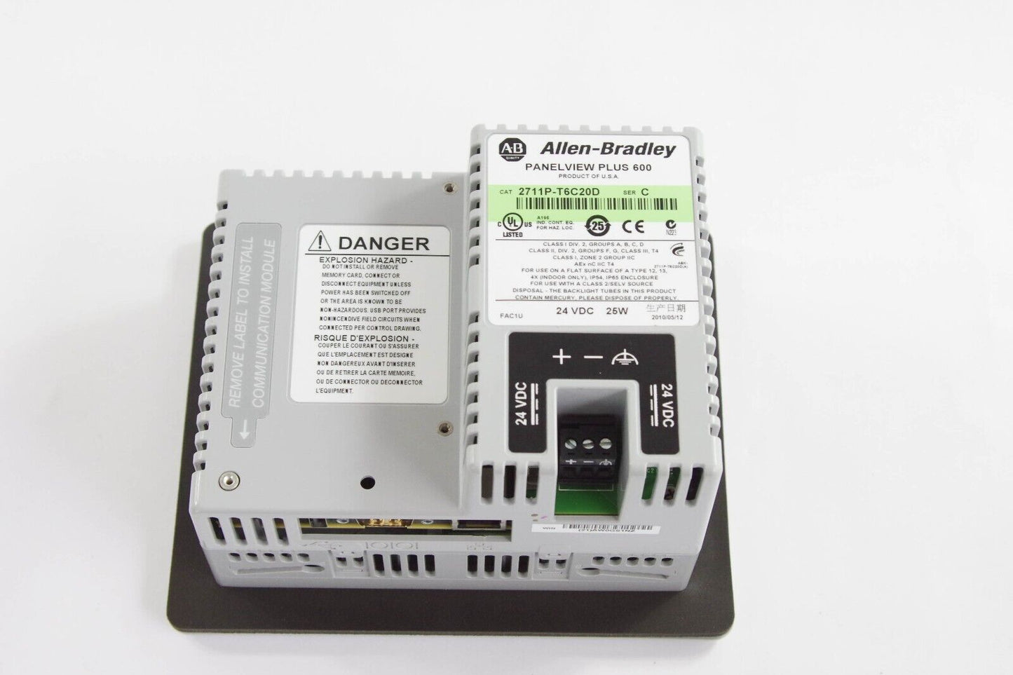 Allen Bradley 2711P-T6C20D / 2711PT6C20D Ser C PanelView Plus 600 1 Yr Warranty