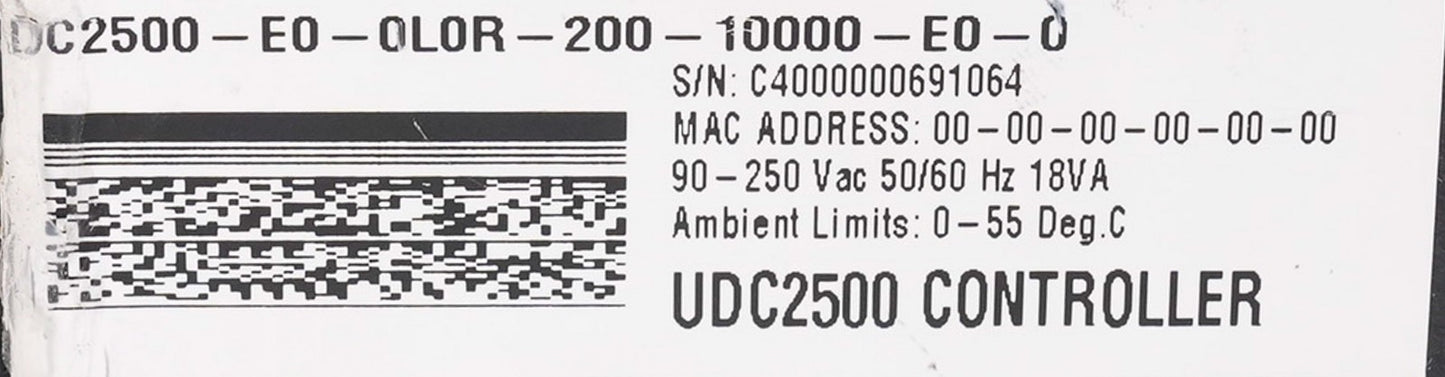 Honeywell DC2500-E0-0L0R-200-10000-E0-0 UDC2500 Digital Controller