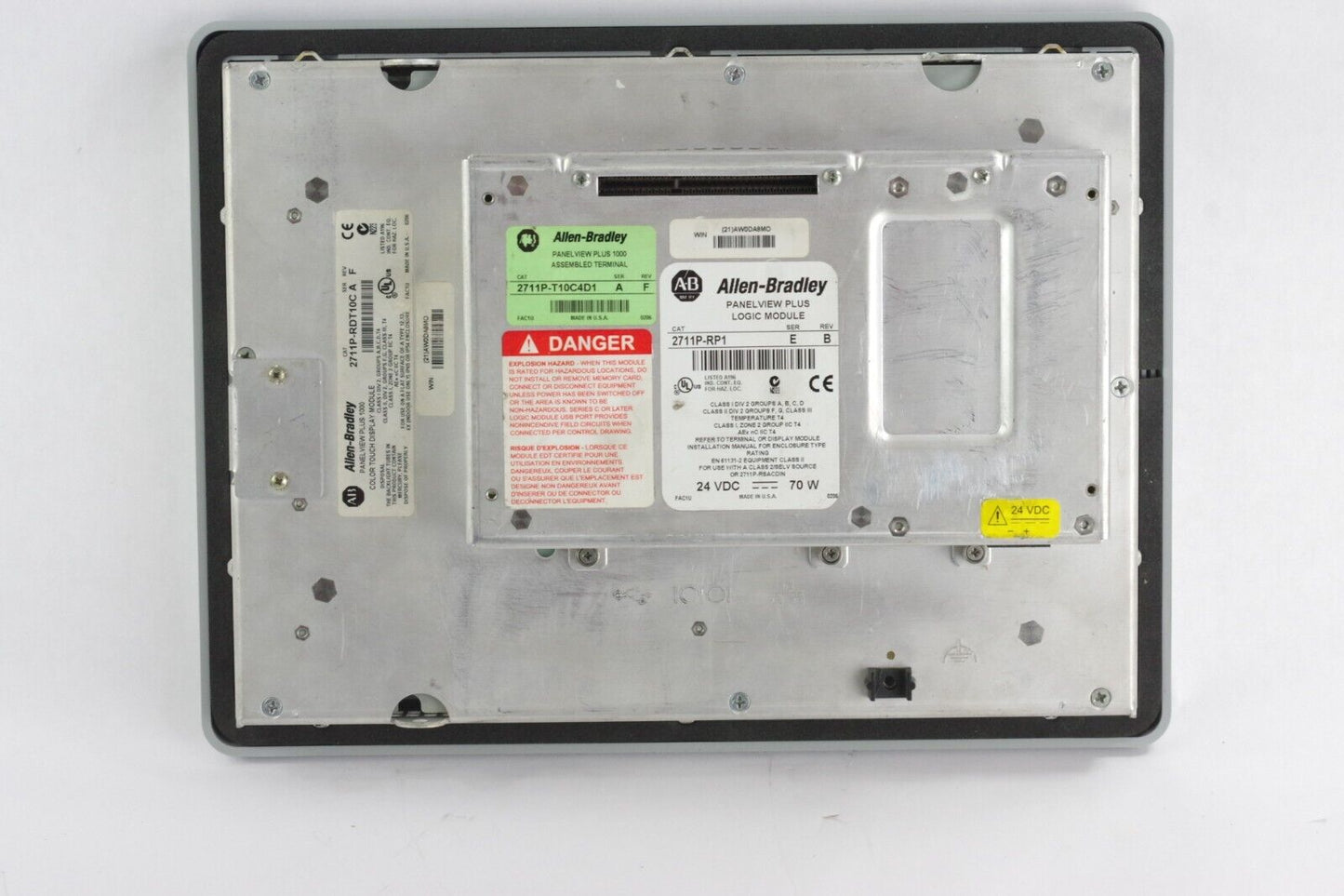 Allen Bradley 2711P-T10C4D1/A PanelView 1000 + 2711P-RP1/E RDT10C - New Overlay