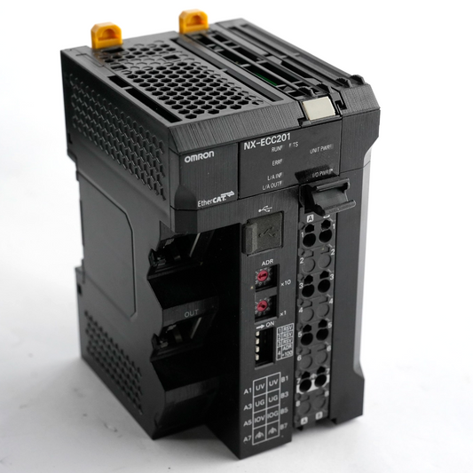 Omron NX-ECC201 EtherCat Communication Coupler DIN Rail 4A 24VDC 10W NX Series