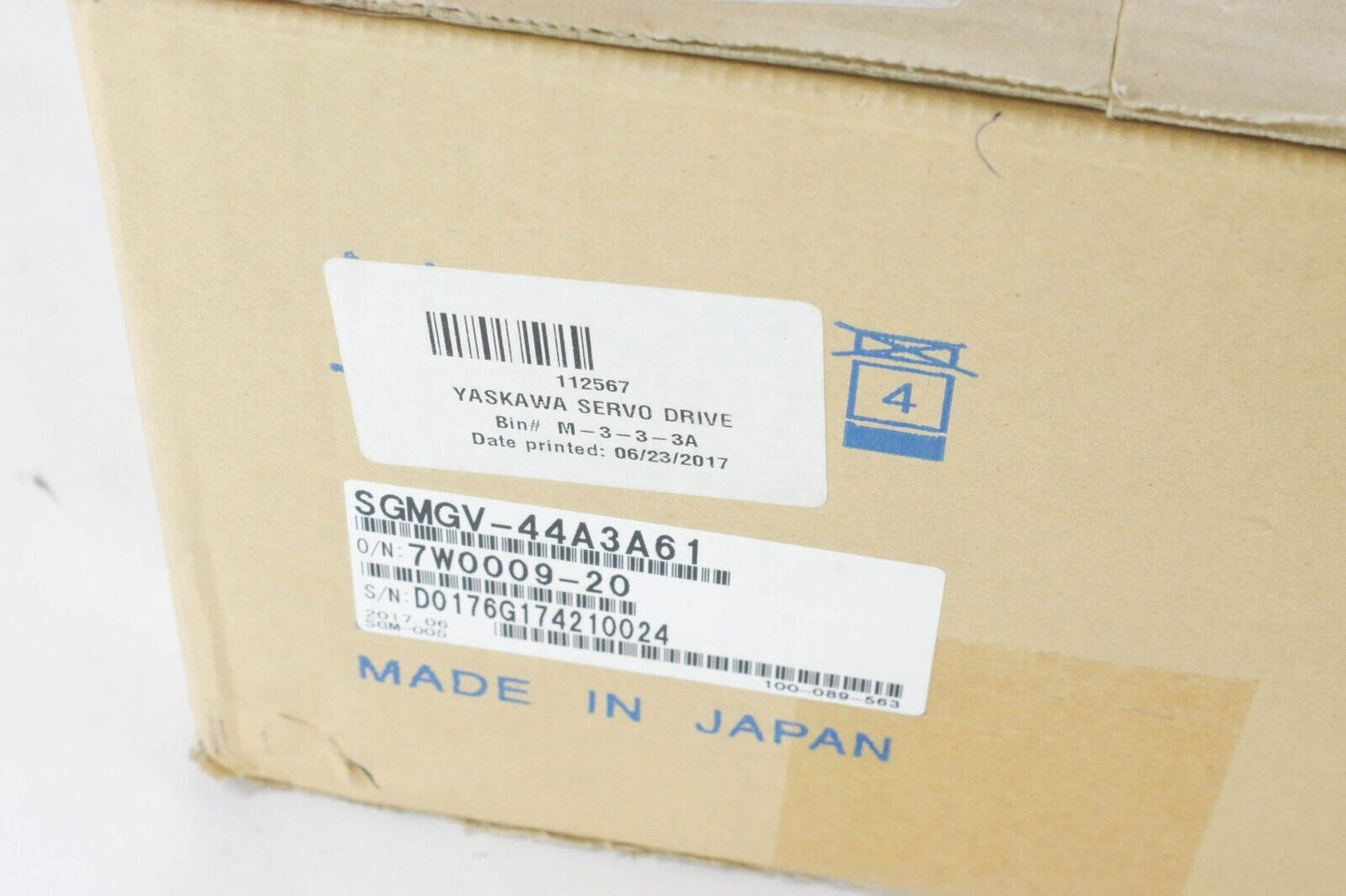 Yaskawa SGMGV-44A3A61 7W0009-20 Sigma-5 Servomotor - Unopened Original