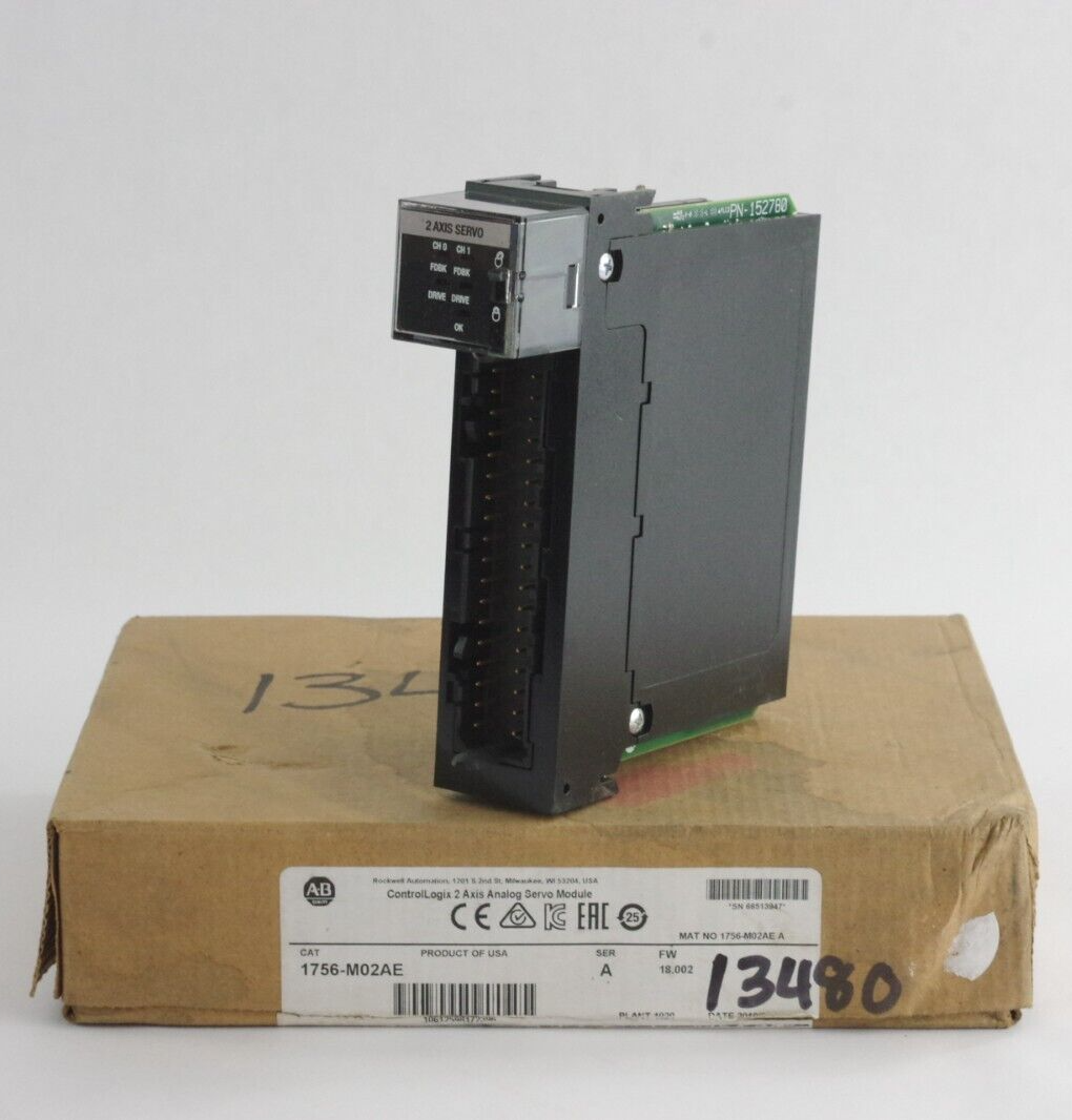 Allen Bradley 1756-M02AE Ser A FW 18.002 Analog Motion Module - Open Box