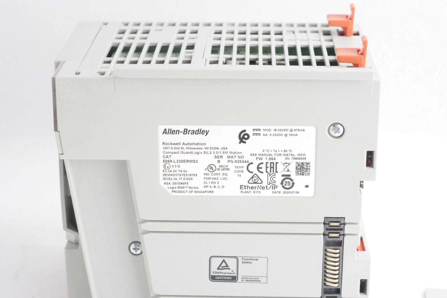 Allen Bradley 5069-L330ERMS2 Ser B COMPACT GUARDLOGIX CONTROLLER - No Box