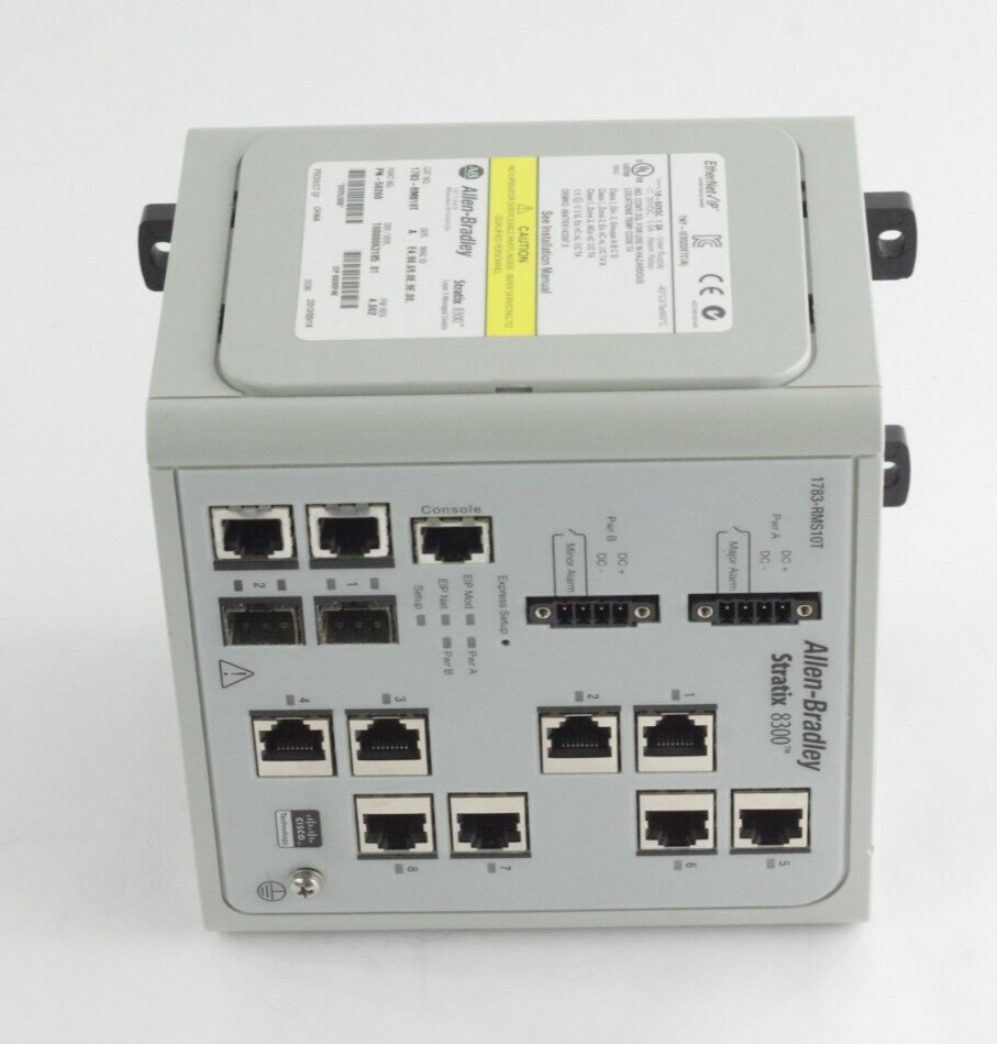 Allen Bradley 1783-RMS10T Ser A Stratix 8300 Ethernet Switch PN-50260 Rev. 4.002