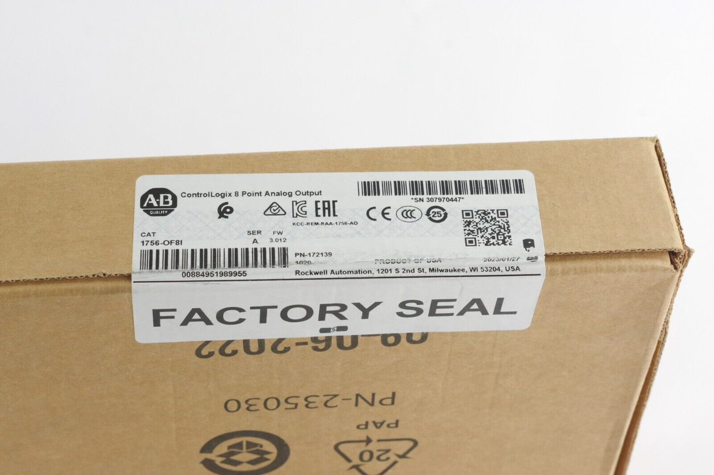 Allen Bradley 1756-OF8I Control Logix 8 Point Analog Output - Sealed Surplus
