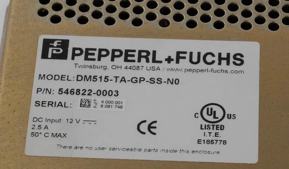 PEPPERL+FUCHS DM515-TA-GP-SS-N0 Industrial Touch Screen Monitor 546822-0003