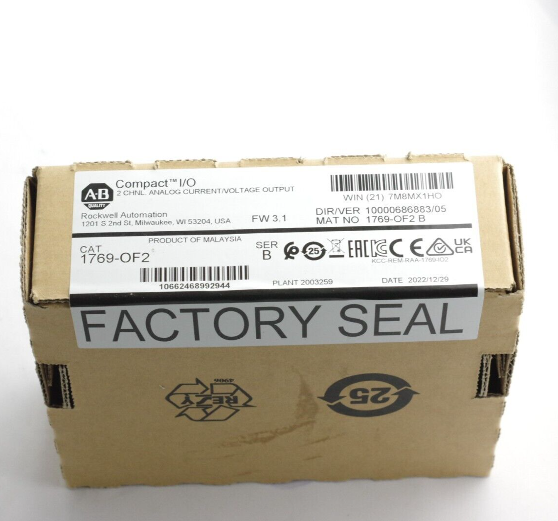 Allen-Bradley 1769-OF2 Ser B Compact I/O Output Module 2022 Sealed Surplus