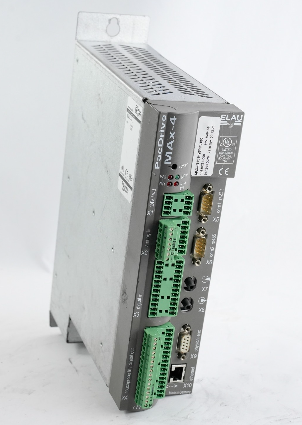 Schneider Electric MAX-4/11/03/128/99/1/1/00 ELAU PacDrive Max4 Controller + WTY