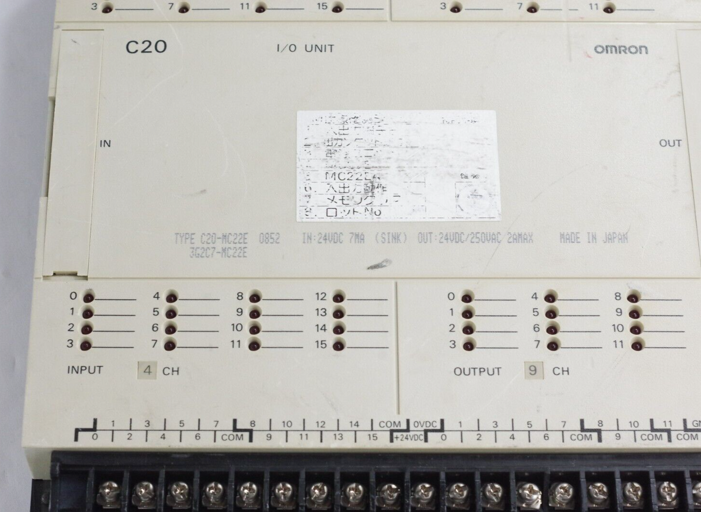 Omron C20-MC22EA / C20-MC22E PLC I/O Unit