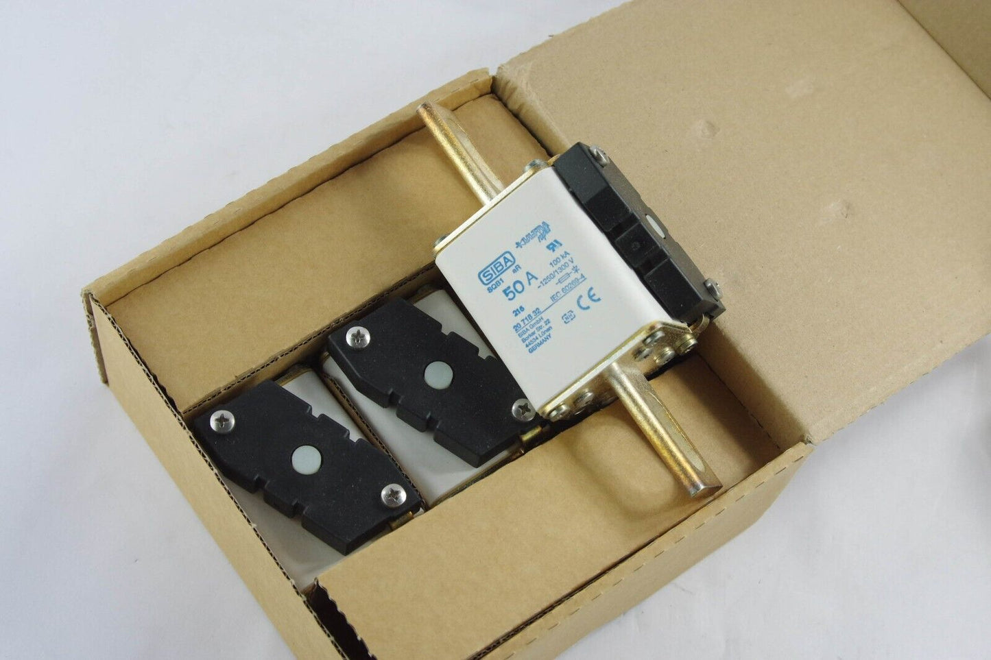 3x SIBA SQB1 Fuse Ultra Rapid 50 Amp 50A 1250/1300V 100kA 20 718 32 2071832.50