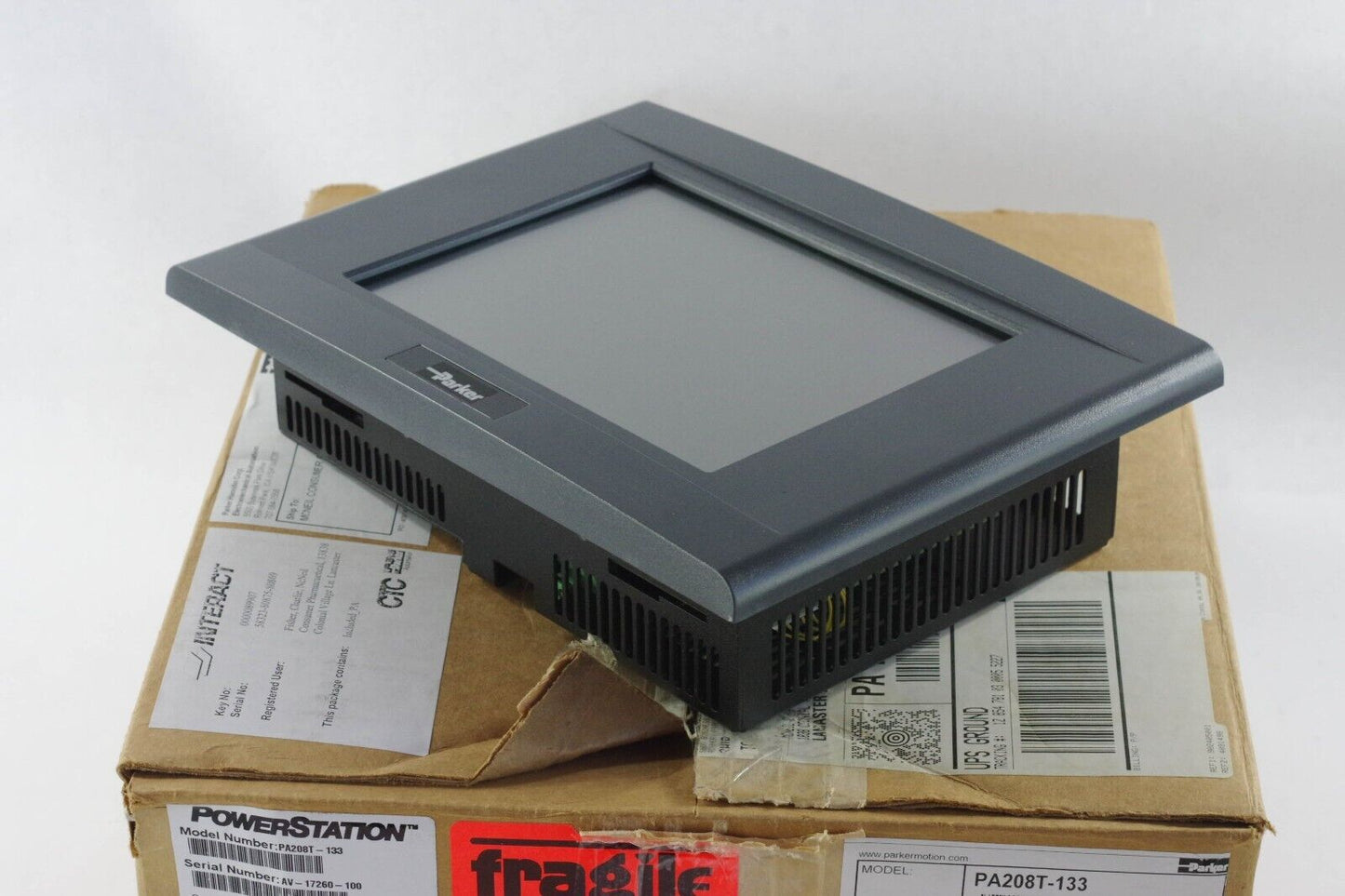 2013 PARKER PA208T-133 Rev B Touch HMI CTC Dislpay / KA-84212-01 - Open Box