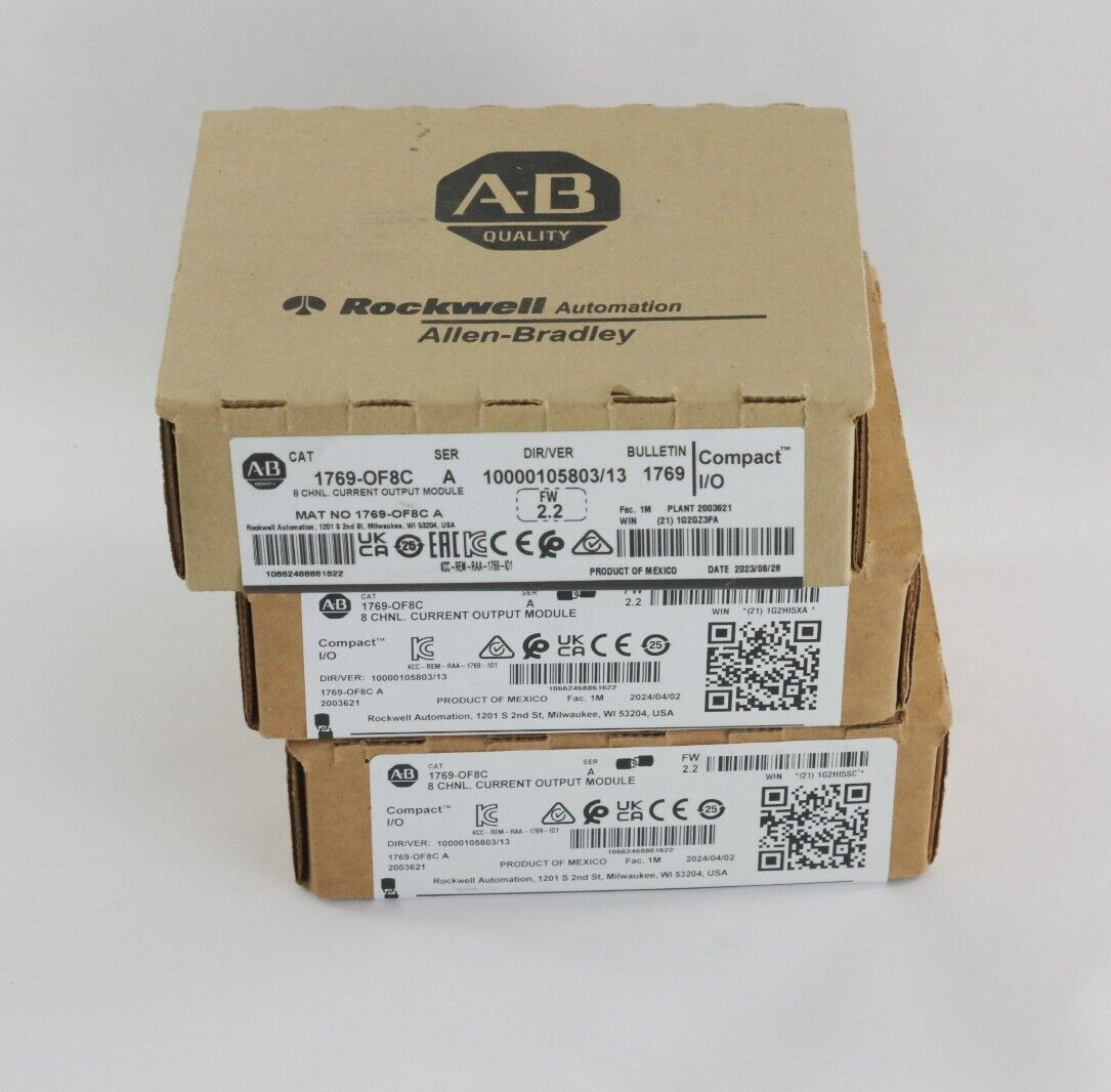 Allen Bradley 1769-OF8C /A CompactLogix 8 Pt Current Module - Sealed Surplus