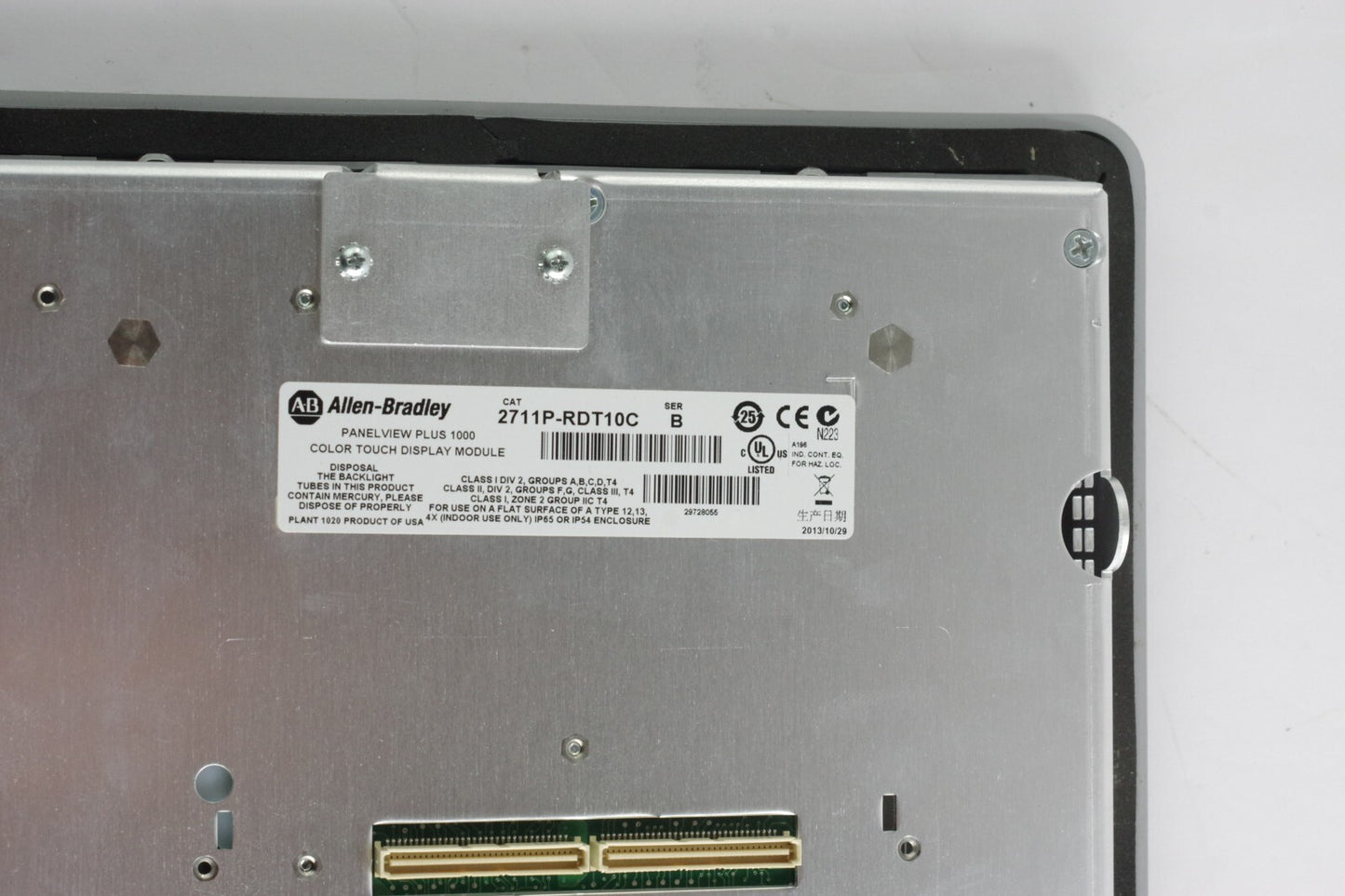 Allen Bradley 2711P-RDT10C /B PanelView Plus 10.4" Color/Touch Display Module