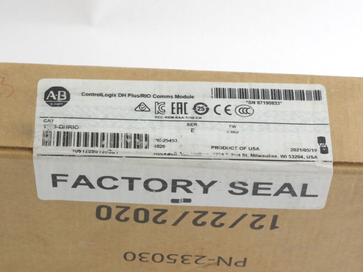 Allen Bradley 1756-DHRIO ControlLogix Communication Module - Sealed Surplus