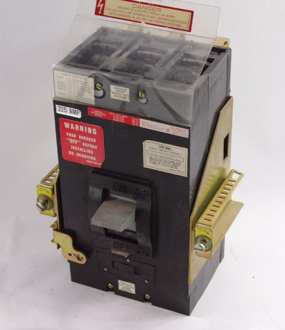 Square D Circuit Breaker MEH36225AL / LHL36225 Type MCDO A80239-552-01