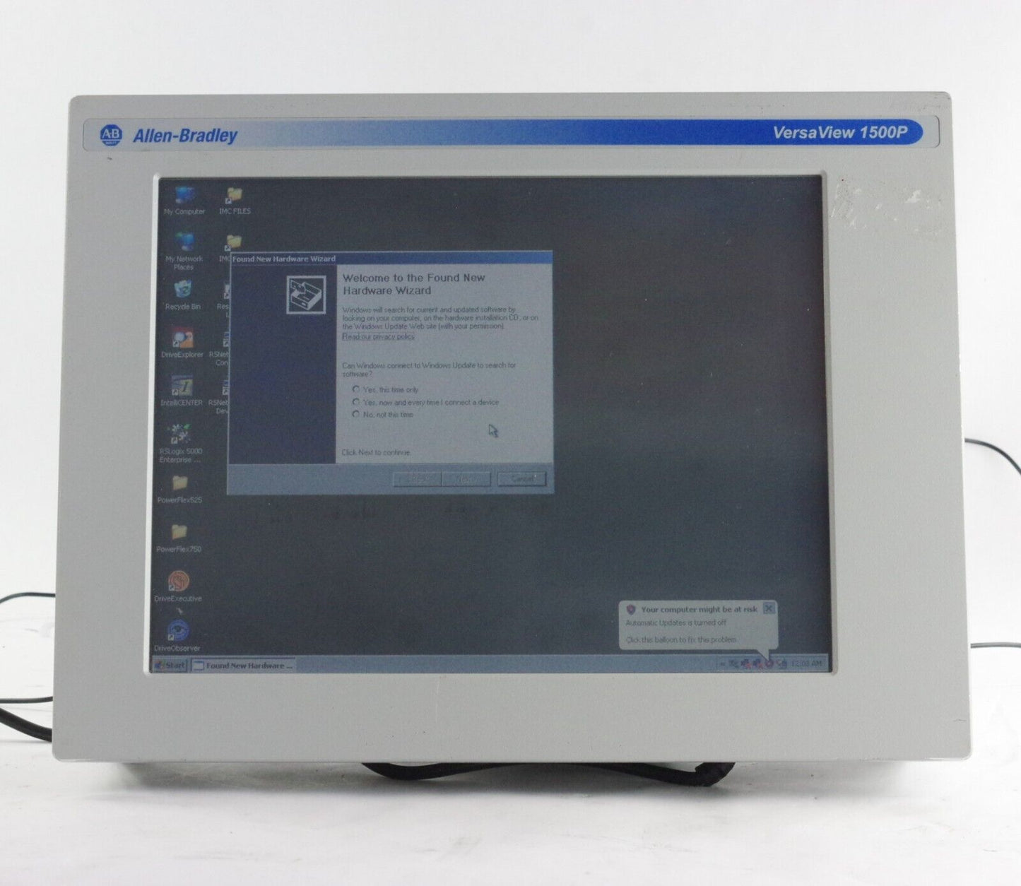 Allen Bradley Versa View 1500P 6181P-15TPXPH/B SER B / REV A with Hard Drive