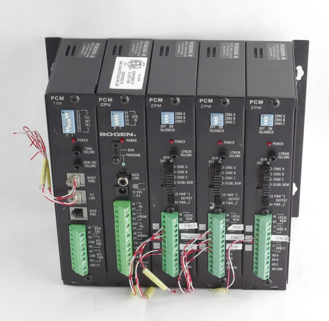 Bogen Communications PCM2000-B 6 Zone Paging System w/Telephone Interface Module