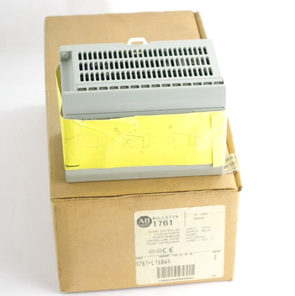 Allen Bradley 1761-L16BWA Ser E FRN 1.0 24VDC Module - Open Box