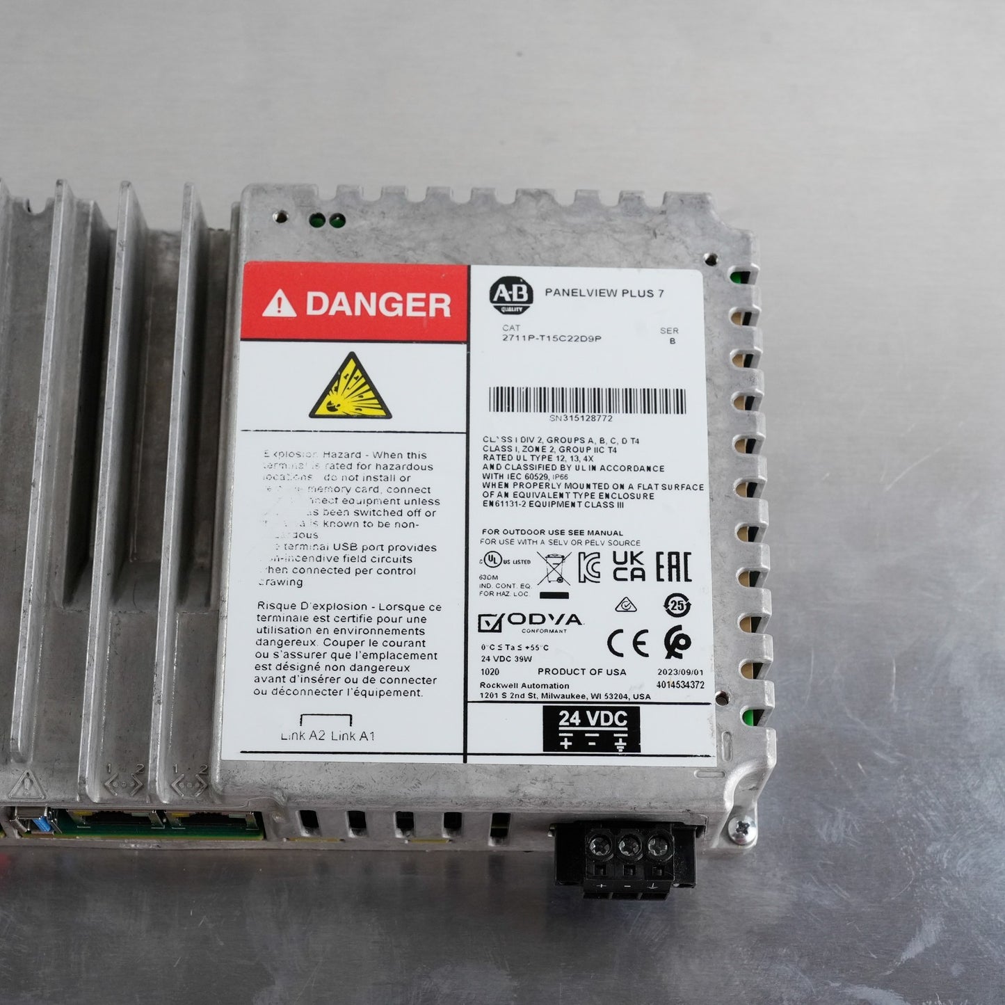 Allen Bradley 2711P-T15C22D9P /B PanelView Plus 7 Performance 15" Series B + WTY