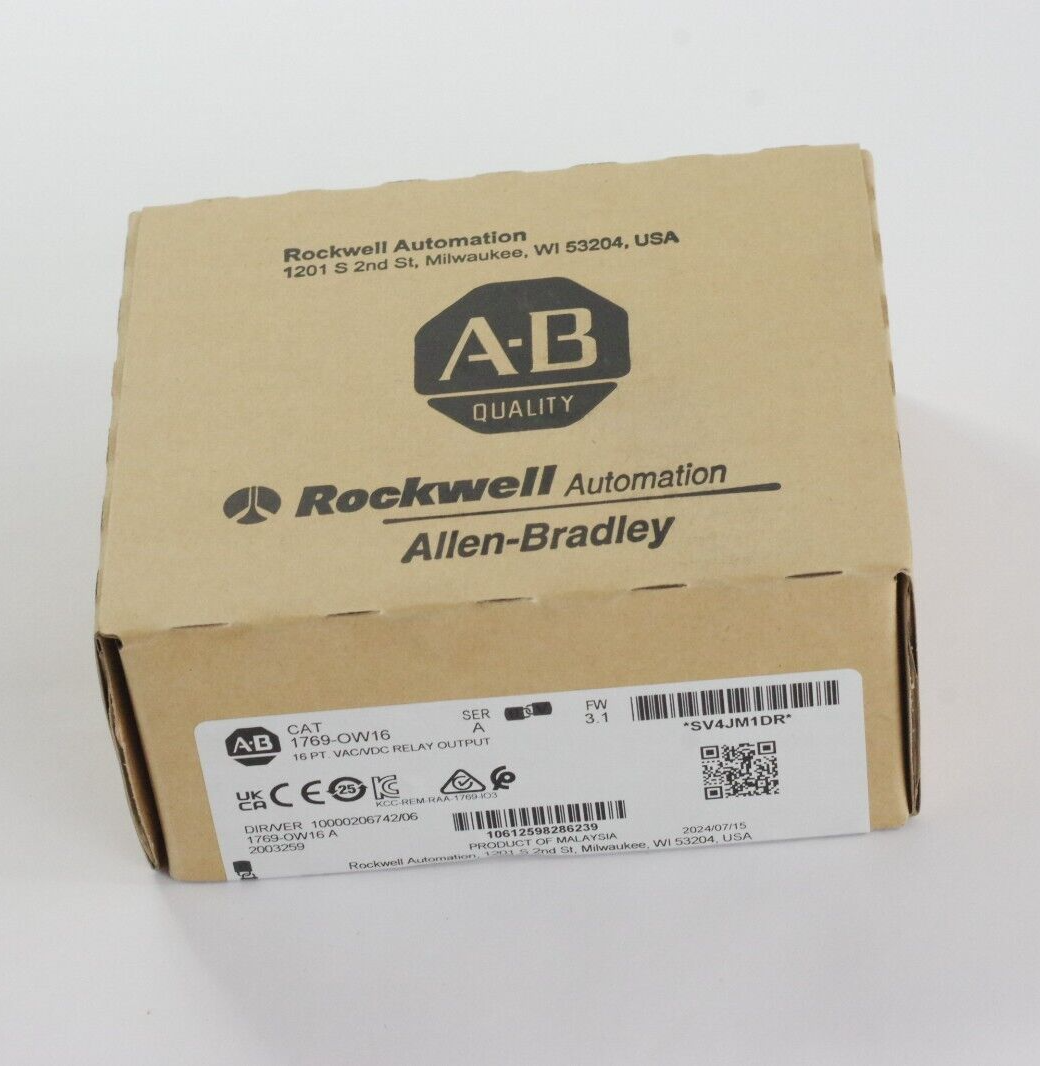 Allen Bradley 1769-OW16 Ser A CompactLogix Relay Output Module - Sealed Surplus