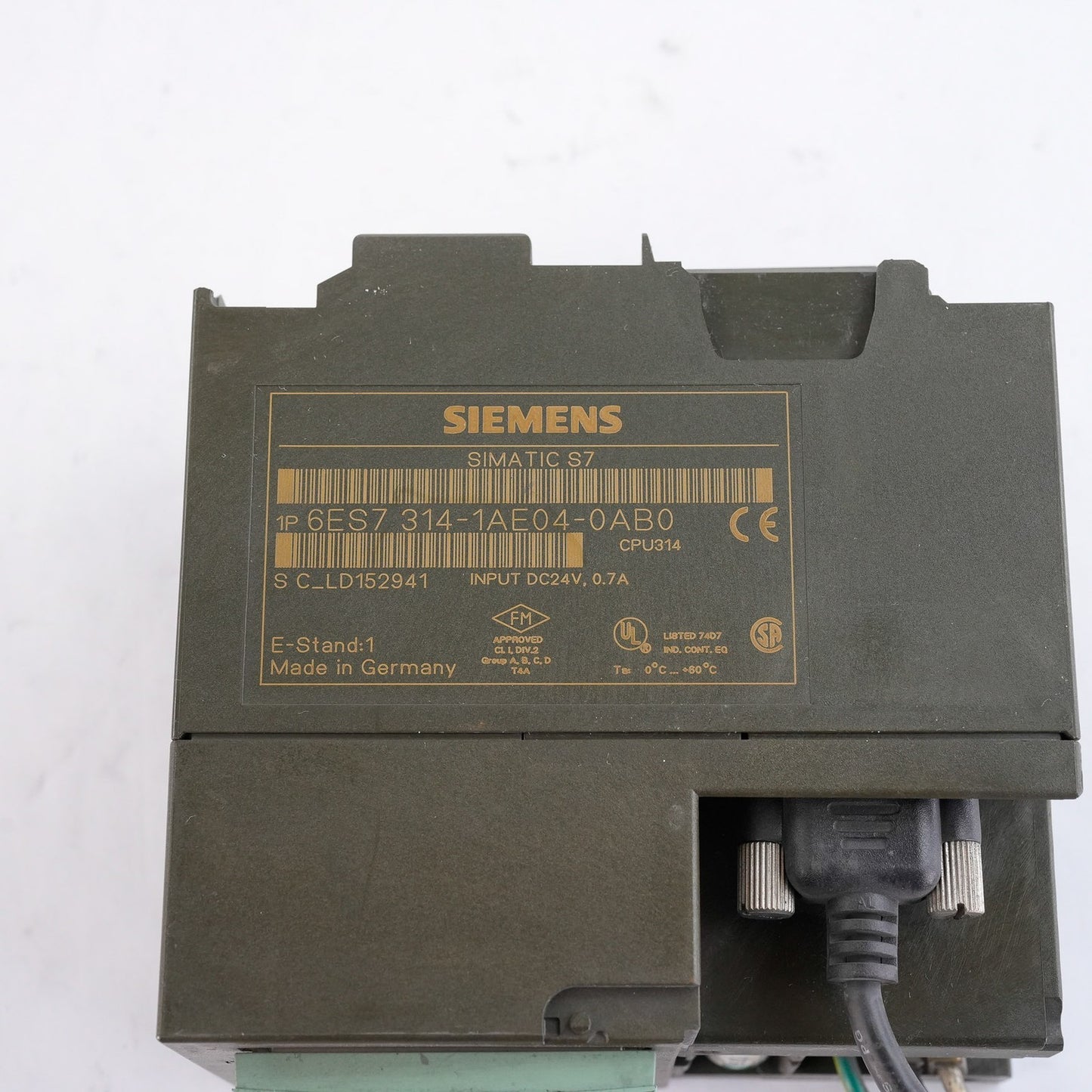 Siemens Simatic S7 6ES7314-1AE04-0AB0 CPU 314 Processor 6ES73141AE040AB0