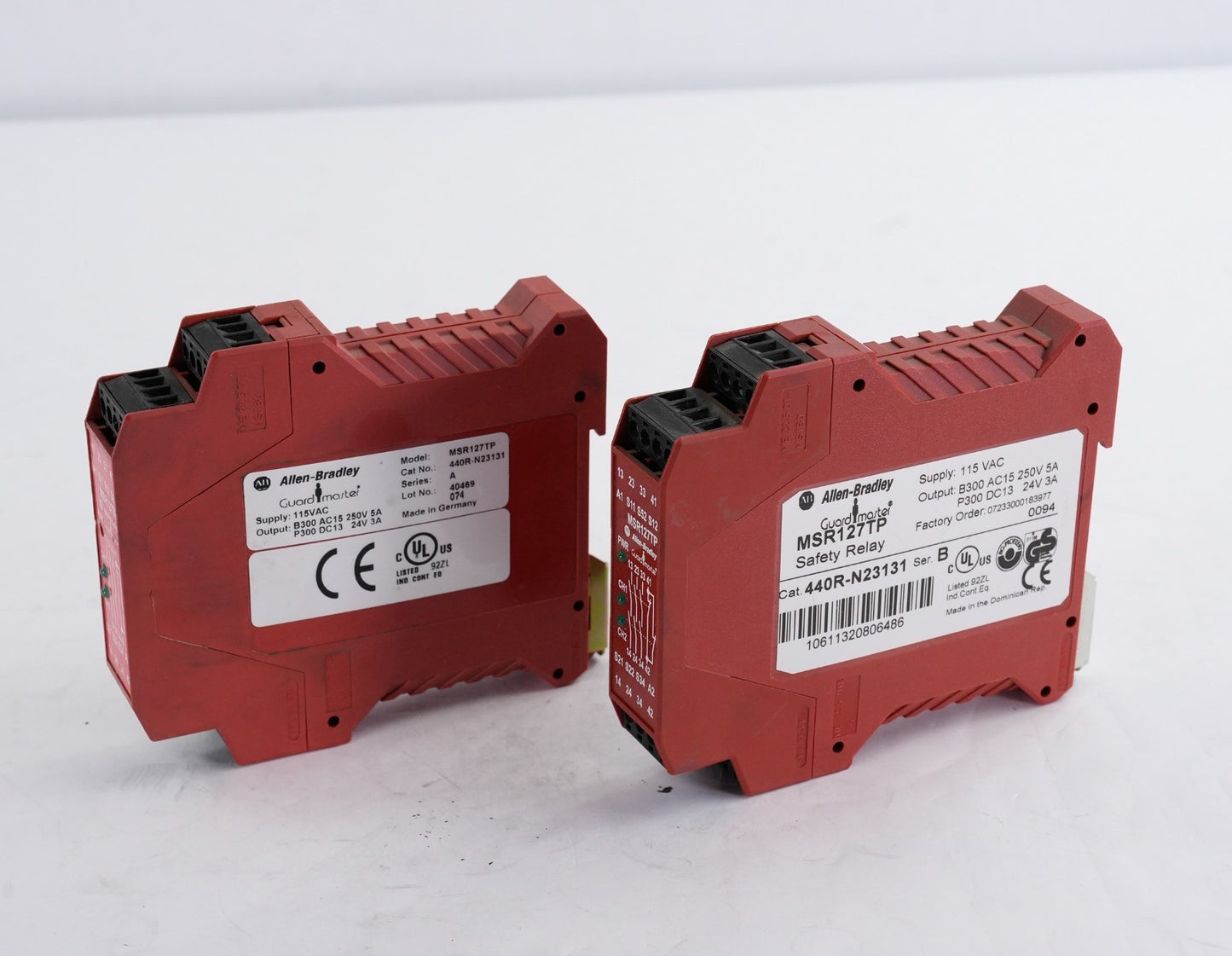 Allen Bradley 440R-N23131 /B Guardmaster Safety Relay 115VAC 440RN23131