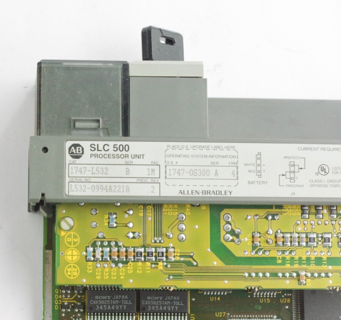 Allen Bradley 1747-L532 Ser B FAC 1M SLC 500 Processor Unit 1747-OS300 Ser A