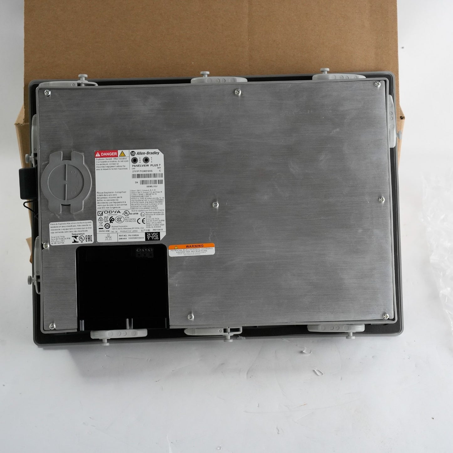 Allen Bradley 2711P-T12W21D8S /C PanelView Plus 7 2711PT12W21D8S Excellent Cond.