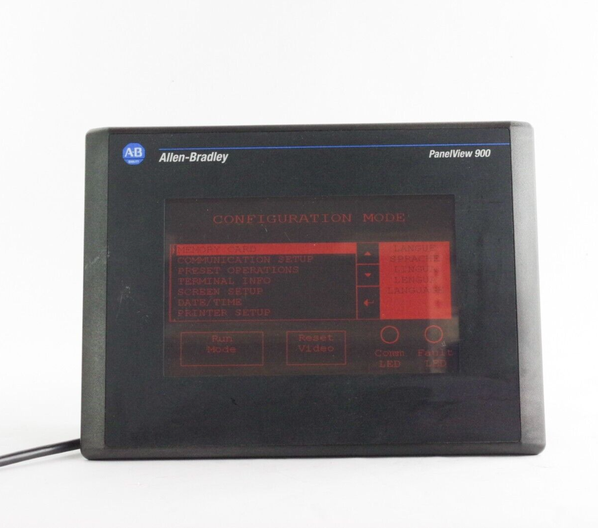 Allen Bradley 2711-T9A3 Ser F Rev C FRN 4.20 Panelview 900 Terminal