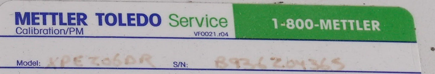 Mettler Toledo Q2 Powder Dosing Unit XPE206DR - For Parts / Untested