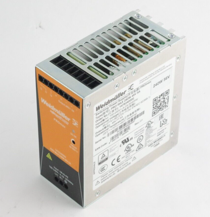 Weidmuller 1478240000 PROmax Switching Power Supply Unit 240W 48V 5A