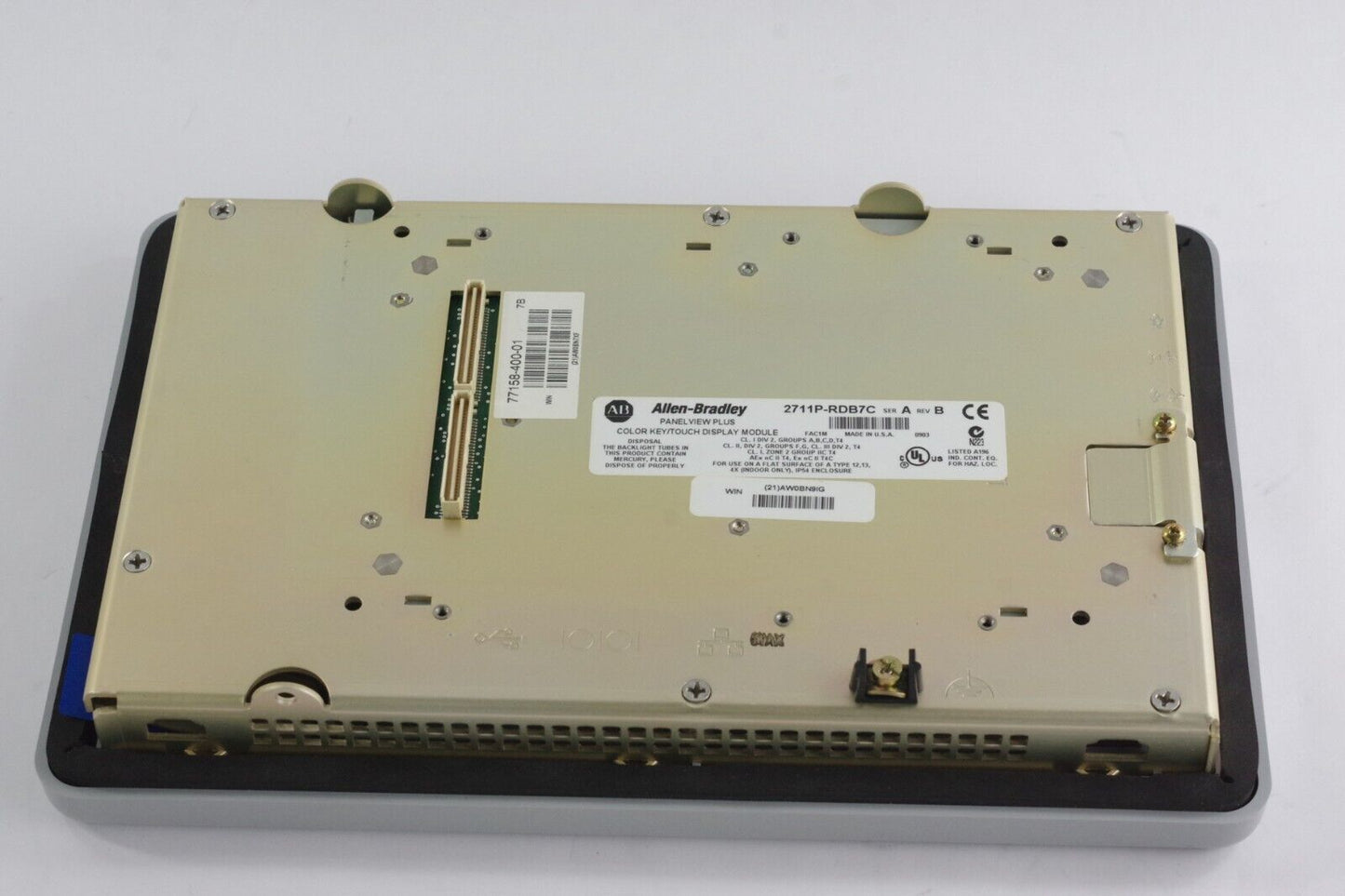 Allen Bradley 2711P-RDB7C Ser A Rev B PanelView Plus 700 Color - Display Only