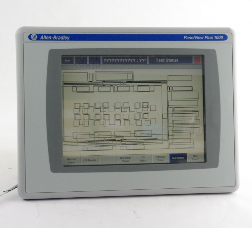 Allen Bradley 2711P-T10C4D8 /A PanelView Plus 6 1000 Terminal w/ RP8D/B Logic