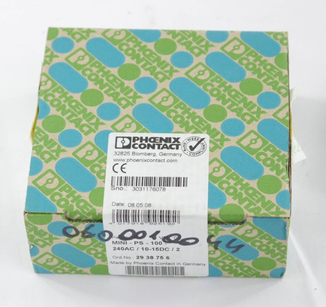 Phoenix Contact MINI-PS-100-240AC/10-15DC/2 MINIPS100240AC1015DC2 Power Supply