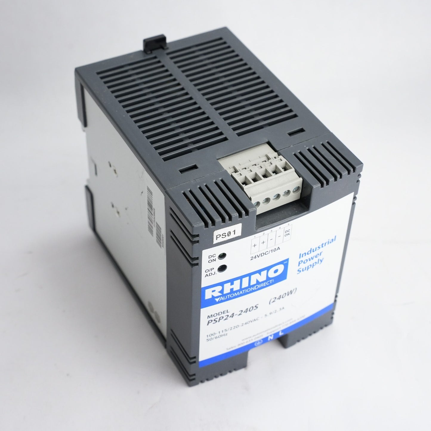 RHINO PSP24-240S Industrial Switching Supply 240W 24VDC/10A