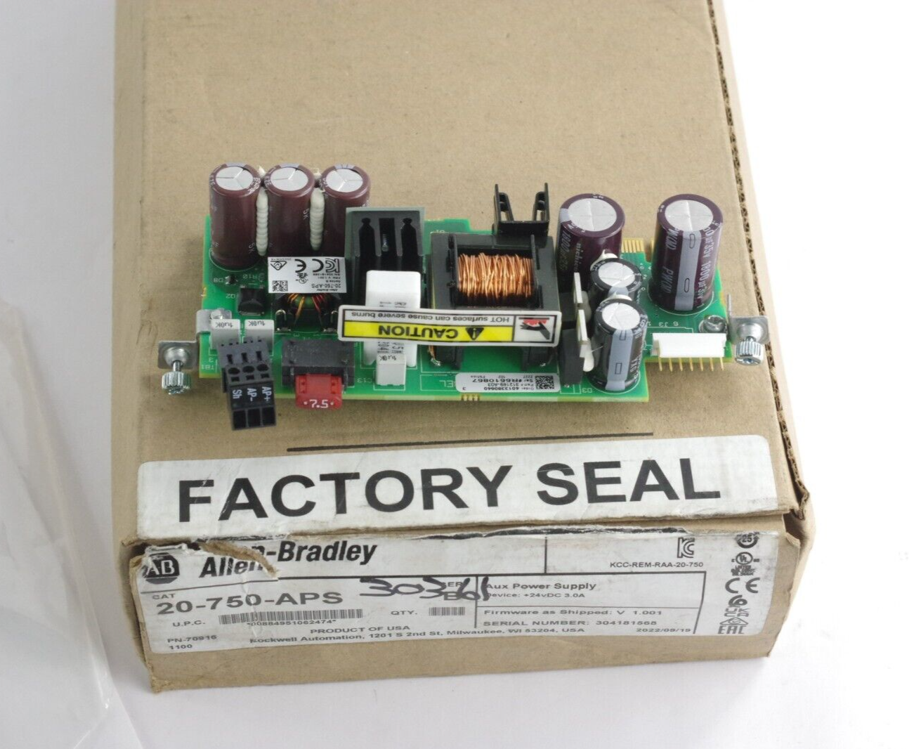 Allen Bradley 20-750-APS Ser B PowerFlex 750 Auxiliary Power Supply - Open Box