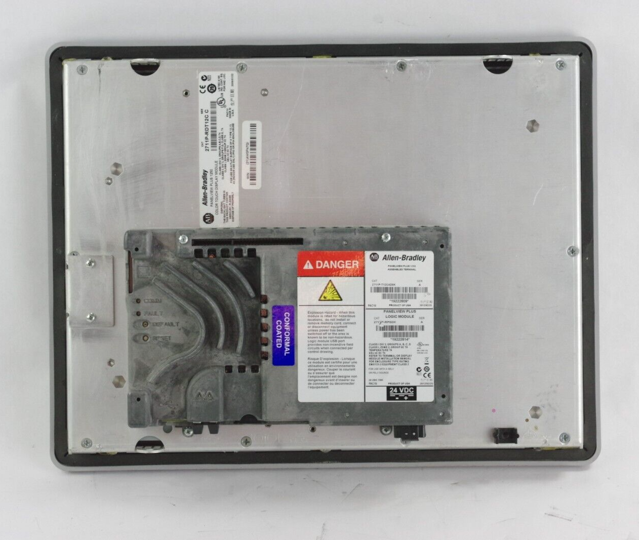 Allen Bradley 2711P-T12C4D8K Ser A Panelview Plus 1250 w/ 2711P-RP8DK RDT12C