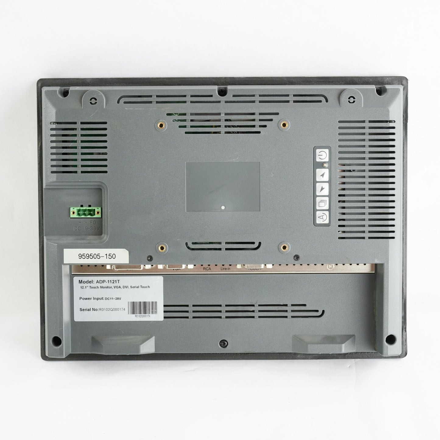 Aplex ADP-1121T 12.1" Color TFT Resistive Touch Monitor VGA / DVI RS232