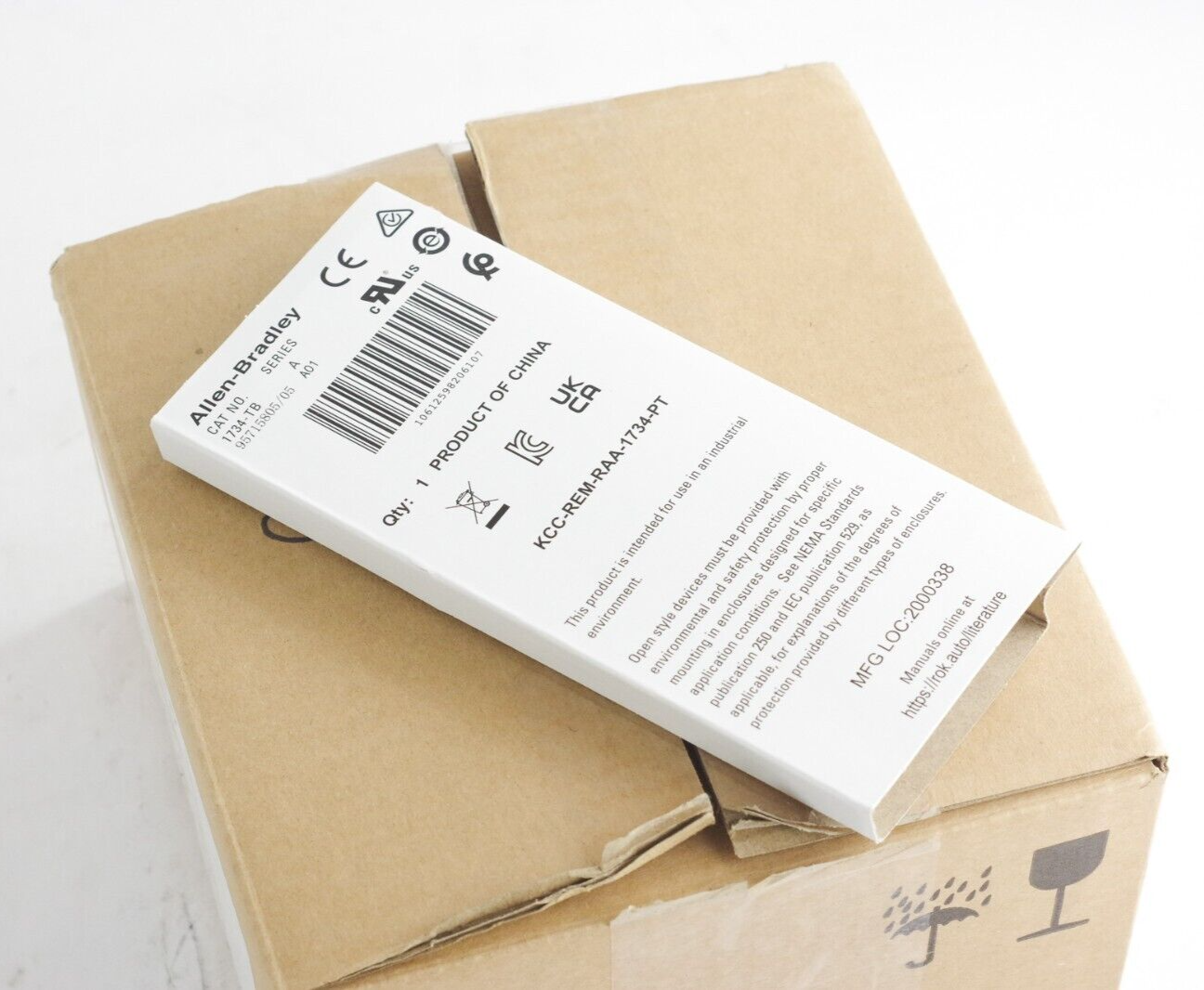 1x 2024 Allen-Bradley 1734-TB Ser A Point I/O Module Terminal Base 1734TB