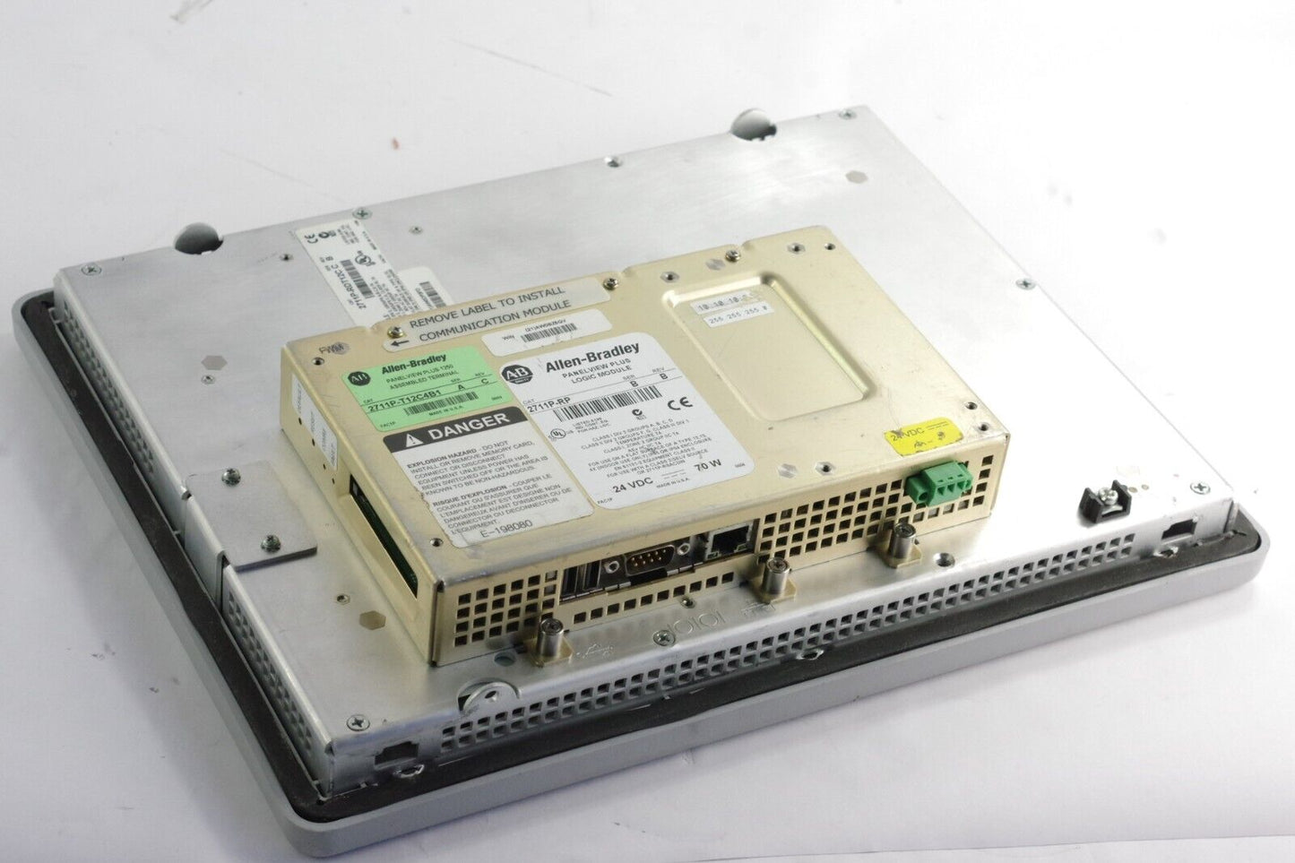 Allen Bradley 2711P-T12C4B1 Ser A PanelView Plus 1250 w/ 2711P-RP/B Logic Module