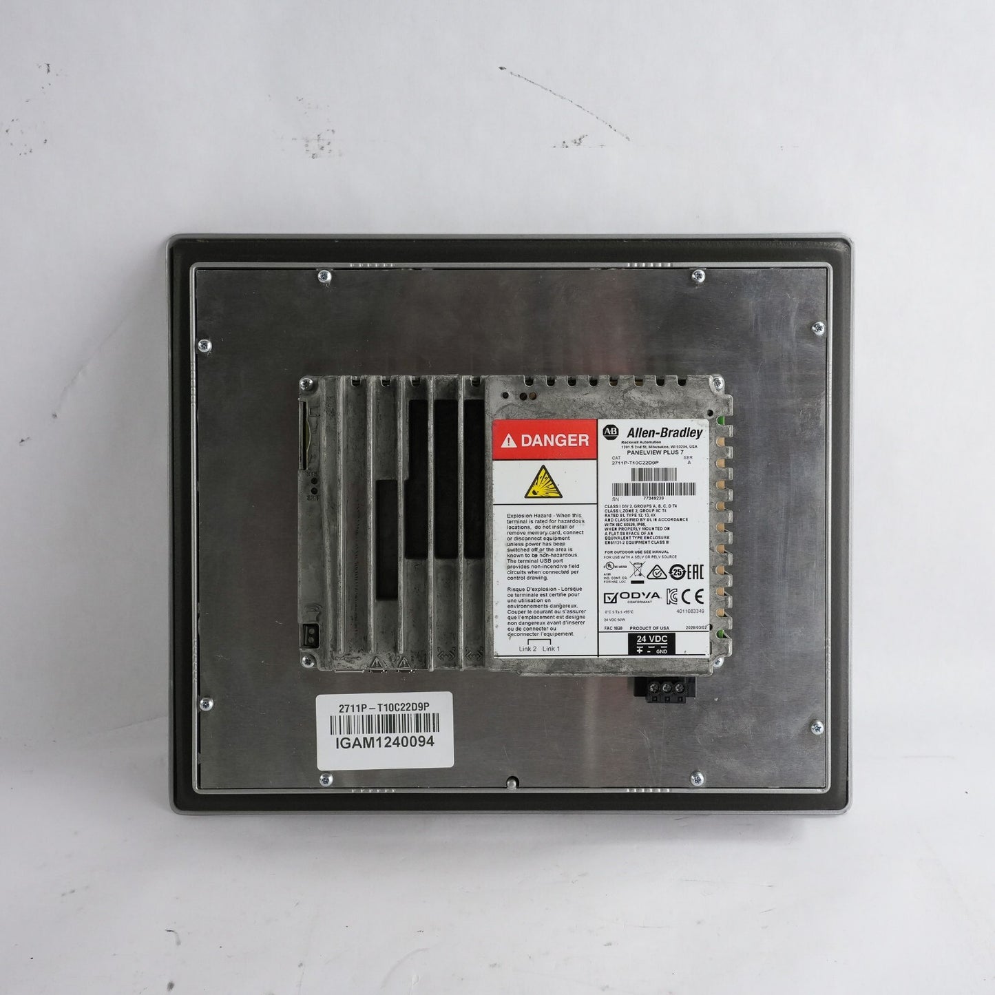 Allen Bradley 2711P-T10C22D9P /A PanelView Plus 7 10.4" DC Color/Touch Terminal