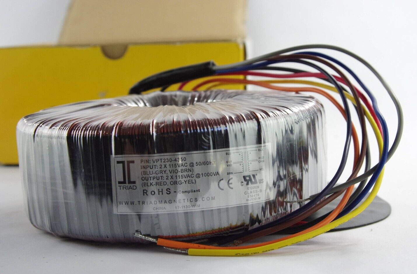 Triad Magnetics VPT230-4350 VPT2304350 Power Transformers 115VAC 50/60Hz 1000VA